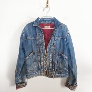 Vtg BUCKAROO 1950s Denim Chore Coat Jean Jacket Kids size 4T